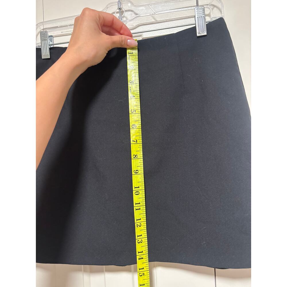 Abercrombie & Fitch Womens Black Tailored A-Line Mini Skort Size M - Picture 5 of 8
